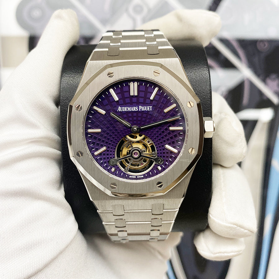 Audemars Piguet Limited Edition Royal Oak Tourbillon Extra-Thin 41mm 26522ST Purple Dial