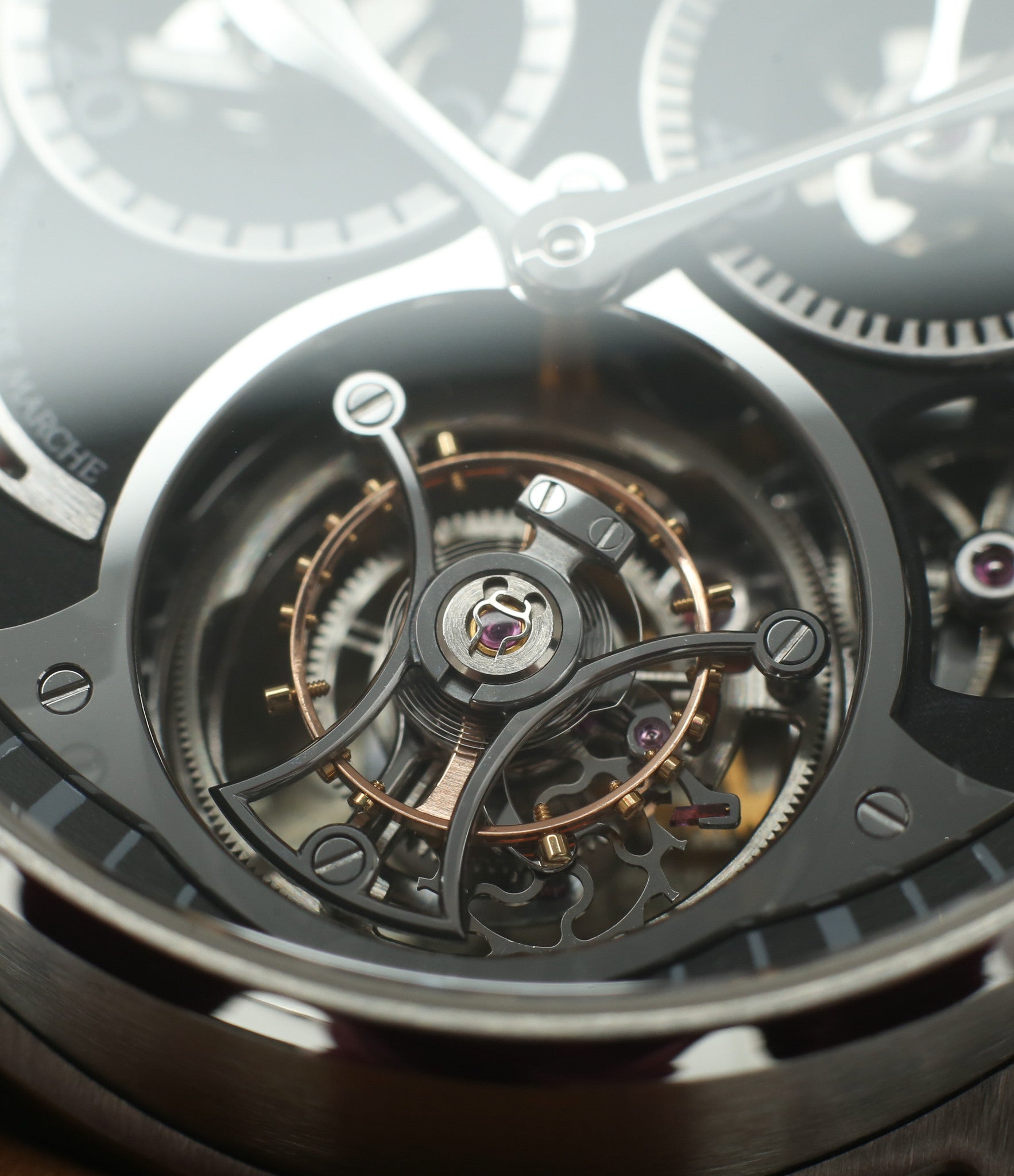 Tourbillon Chronographe Monopoussoir | Black Dial | Steel