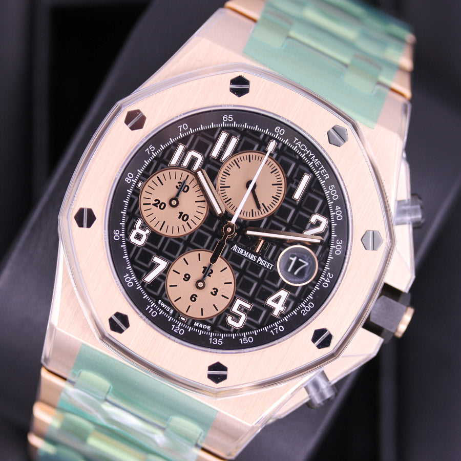 Audemars Piguet "Brick" Royal Oak Offshore Chronograph 42mm 26470OR Black Dial