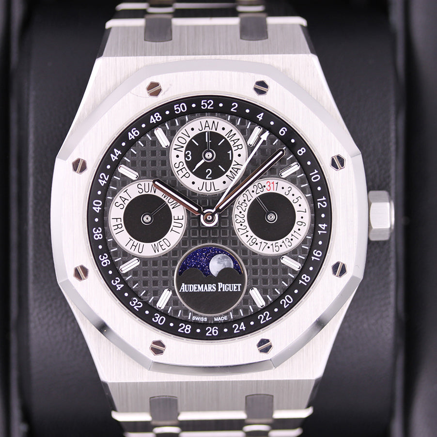 Audemars Piguet Limited Edition Royal Oak Perpetual Calendar 26597PT Black Dial Pre-Owned