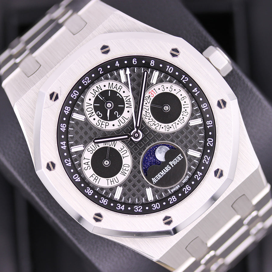 Audemars Piguet Limited Edition Royal Oak Perpetual Calendar 26597PT Black Dial Pre-Owned