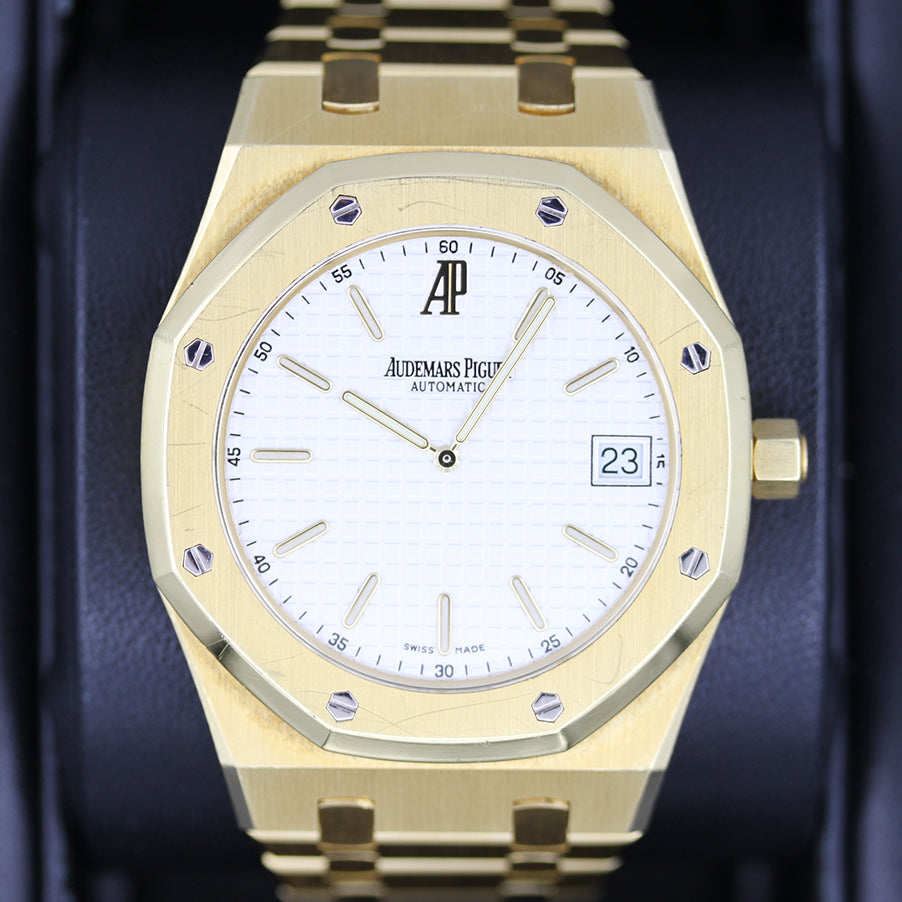 Audemars Piguet Royal Oak "Jumbo" Extra-Thin 39mm 15202BA White Dial Pre-Owned