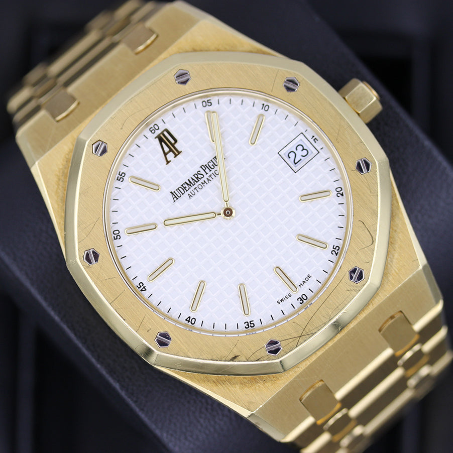 Audemars Piguet Royal Oak "Jumbo" Extra-Thin 39mm 15202BA White Dial Pre-Owned