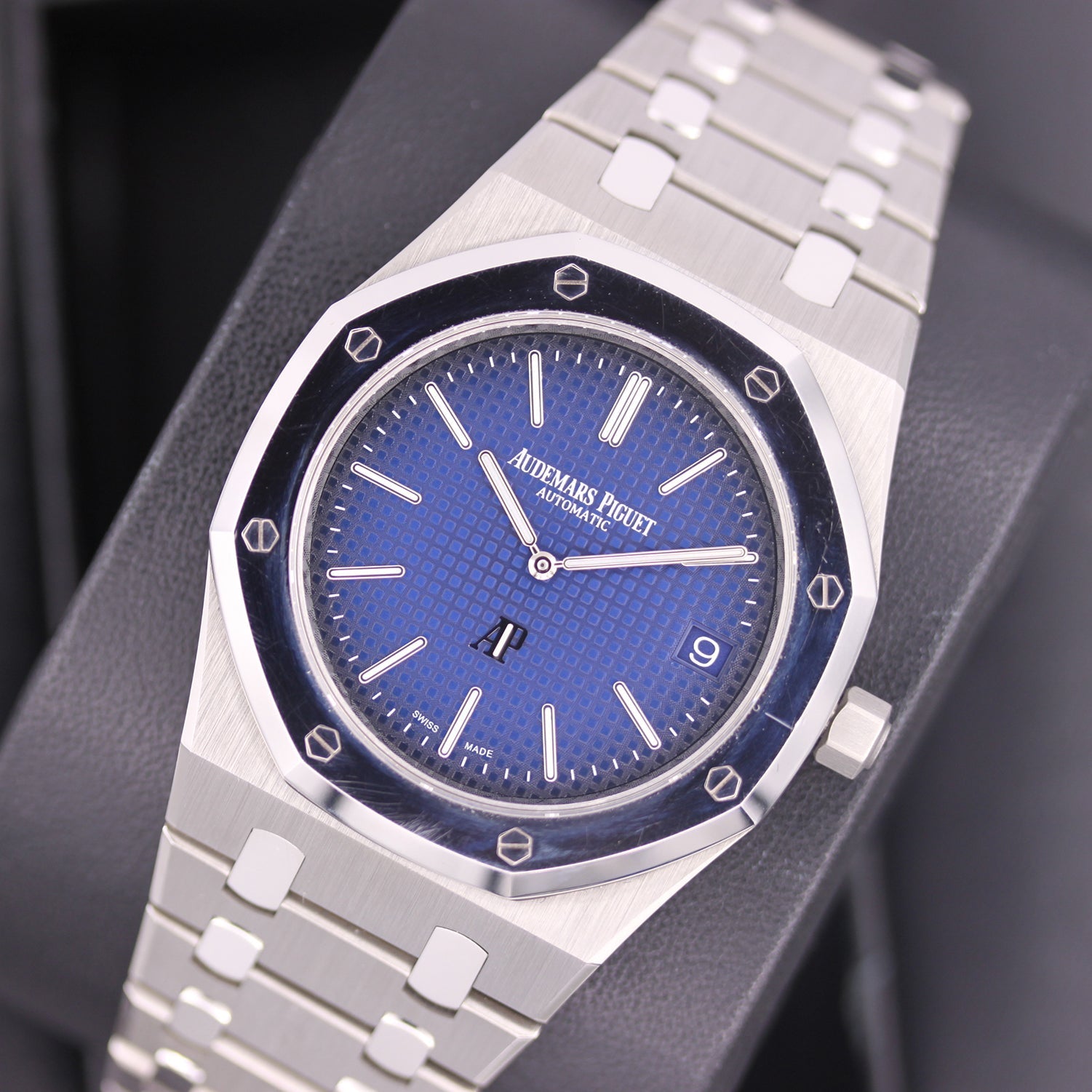 Audemars Piguet Limited Edition Royal Oak Extra-Thin 39mm 15202IP Smoked Blue Dial