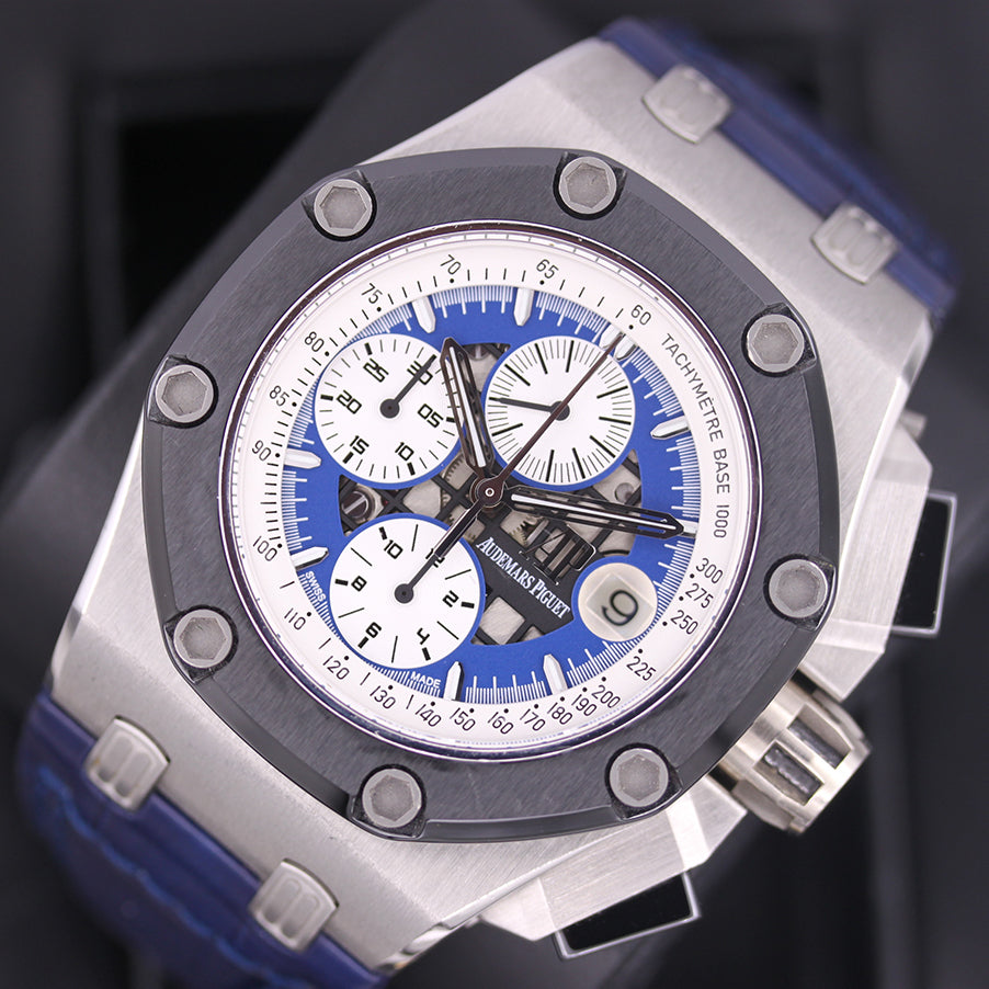 Audemars Piguet Limited Edition Royal Oak Offshore "Rubens Barrichello II" 26078PO White Dial Pre-Owned