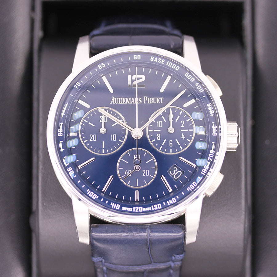 Audemars Piguet Code 11.59 Chronograph 41mm 26393BC Blue Dial Pre-Owned