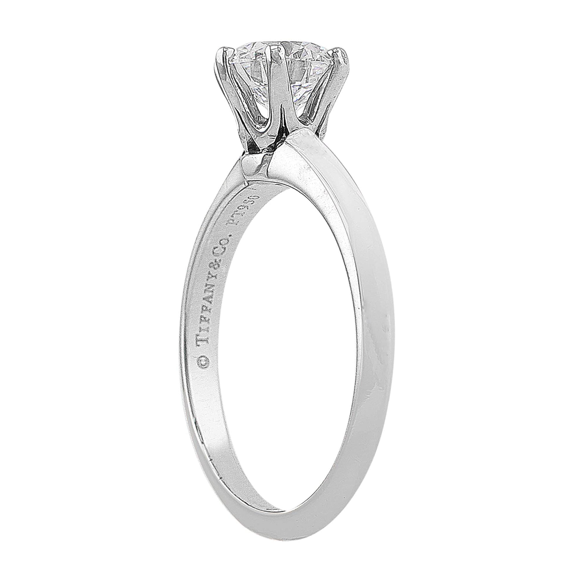 Tiffany & Co Platinum 1.04ct Diamond Ring