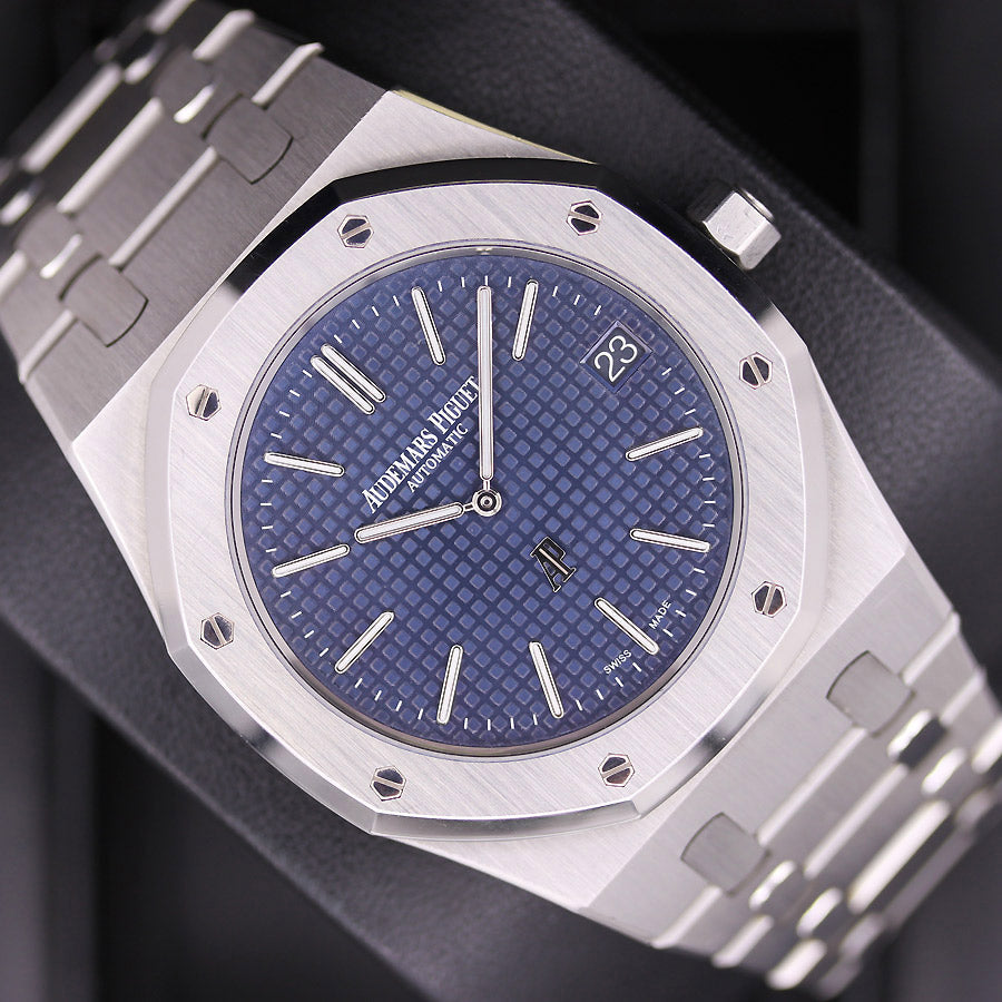 Audemars Piguet Royal Oak "Jumbo" Extra-Thin 39mm 15202ST Blue Dial Pre-Owned