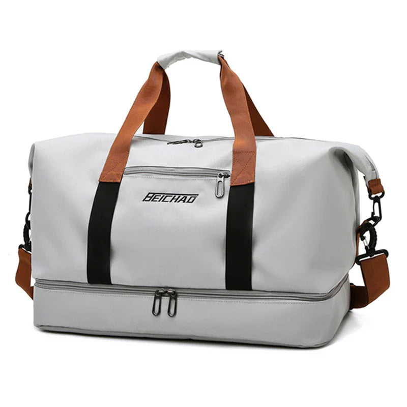 Travel Bag Male Female Large-Capacity Hand Luggage Dry-Wet Separation Sports Fitness Bag Short-Distance Travel Package