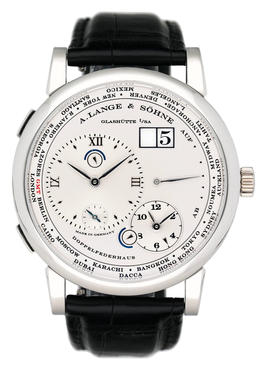 A. Lange & Sohne Lange 1 116.025 Silver Dial Platinum Mens Watch