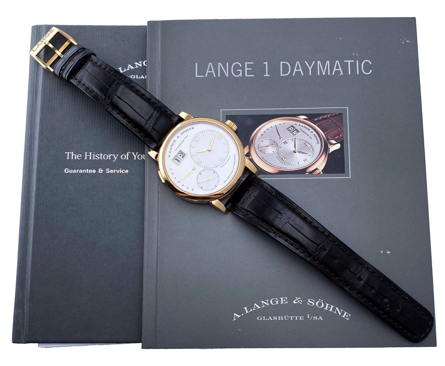 A. Lange & Sohne Lange 1 Daymatic 320.032 Mens Watch With Papers