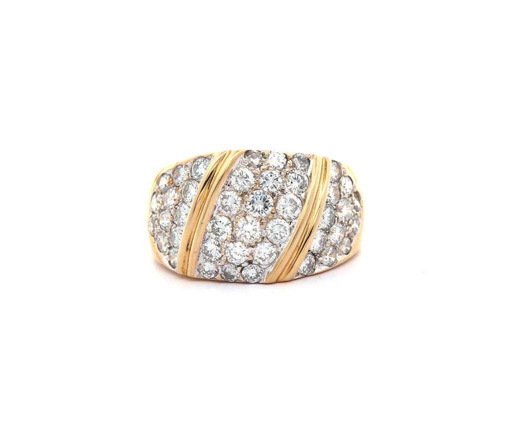 1.75ctw Round Diamond Wide Band Ring in 18K