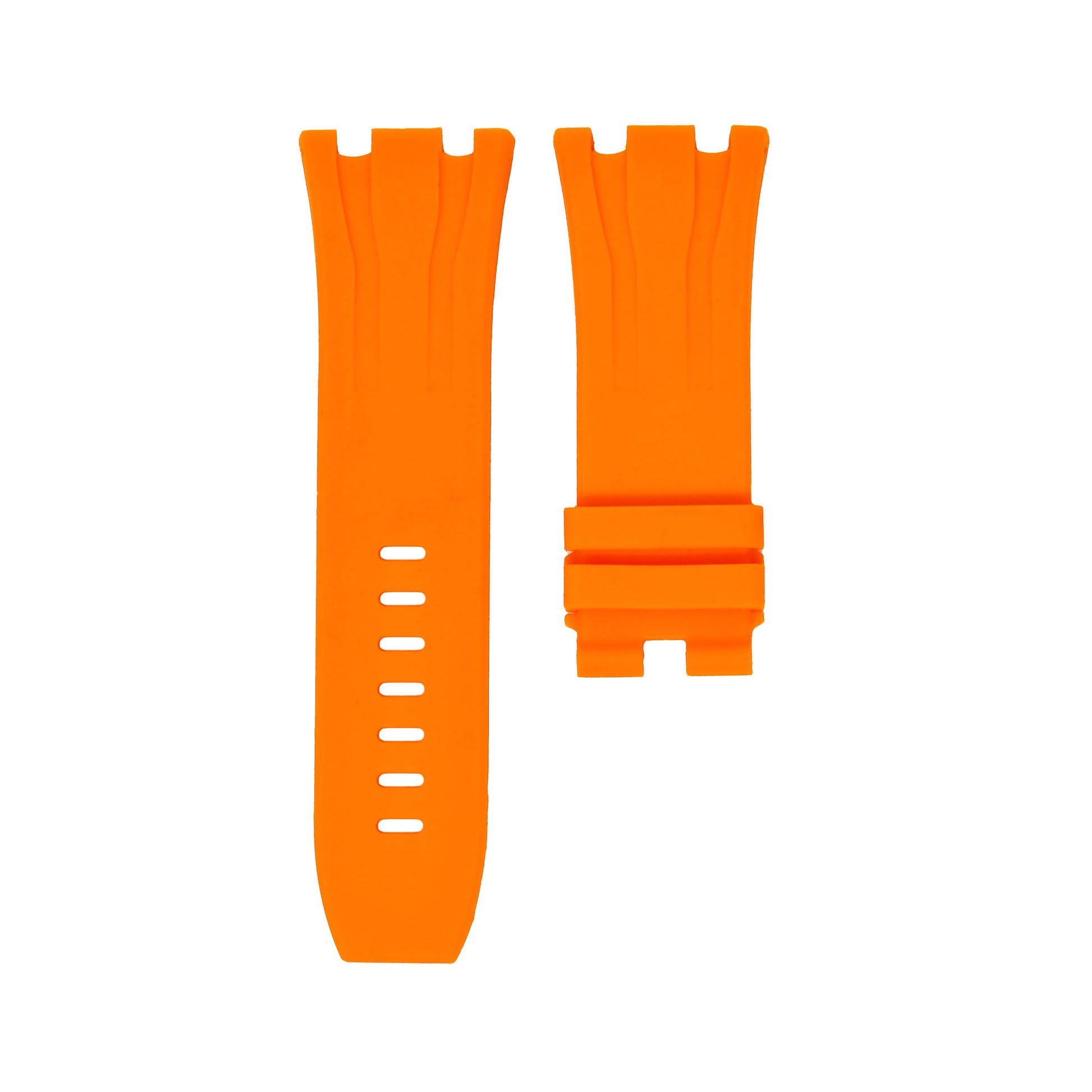 Tangerine Orange Rubber Strap 44mm