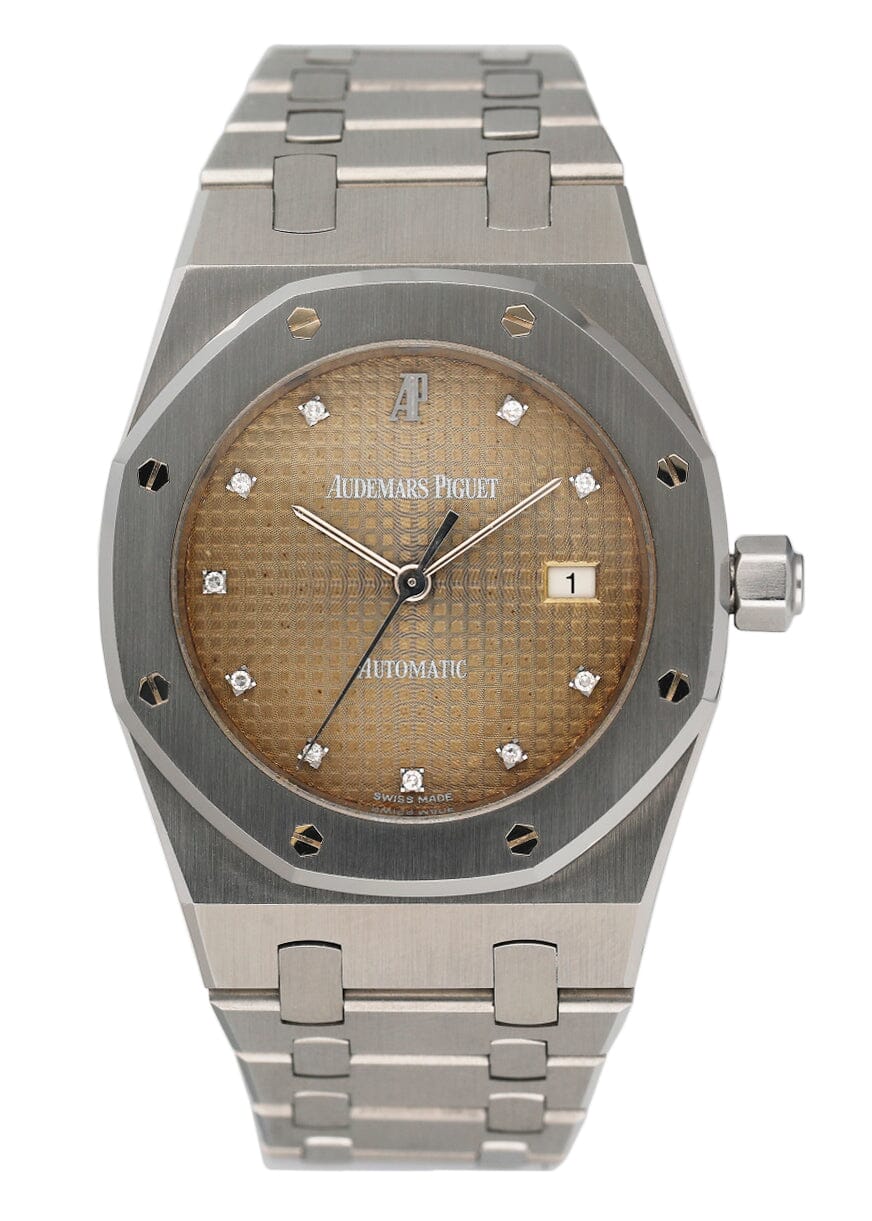 Audemars Piguet 15000ST Gray Topical Diamond Dial Stainless Steel Watch With Papers