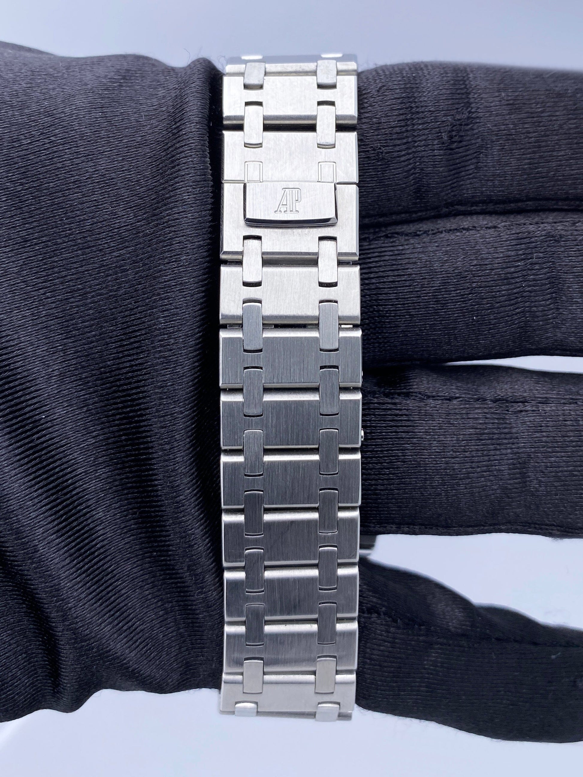 Audemars Piguet 15000ST Gray Topical Diamond Dial Stainless Steel Watch With Papers