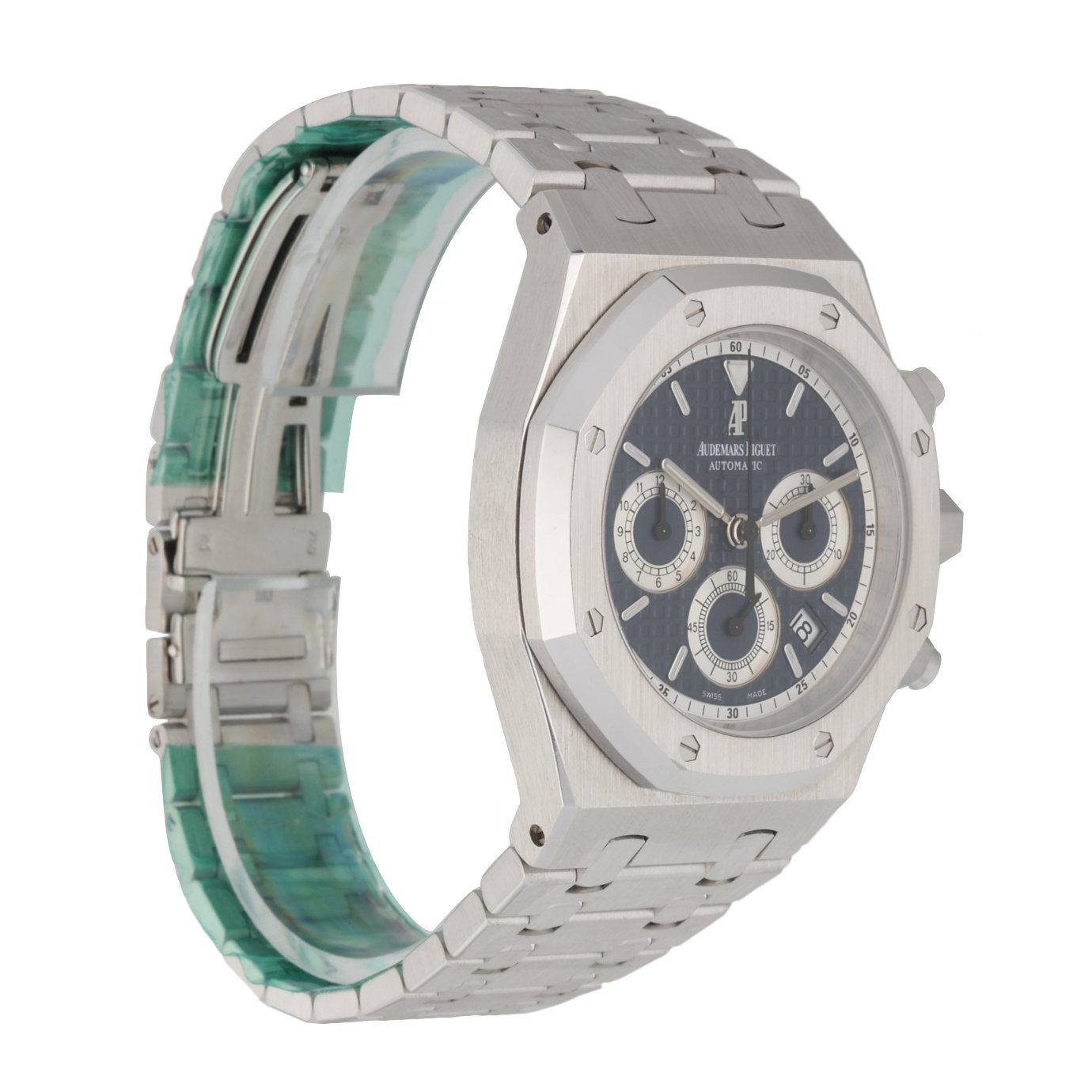 Audemars Piguet 26022BC 18K White Gold Chronograph Blue Dial