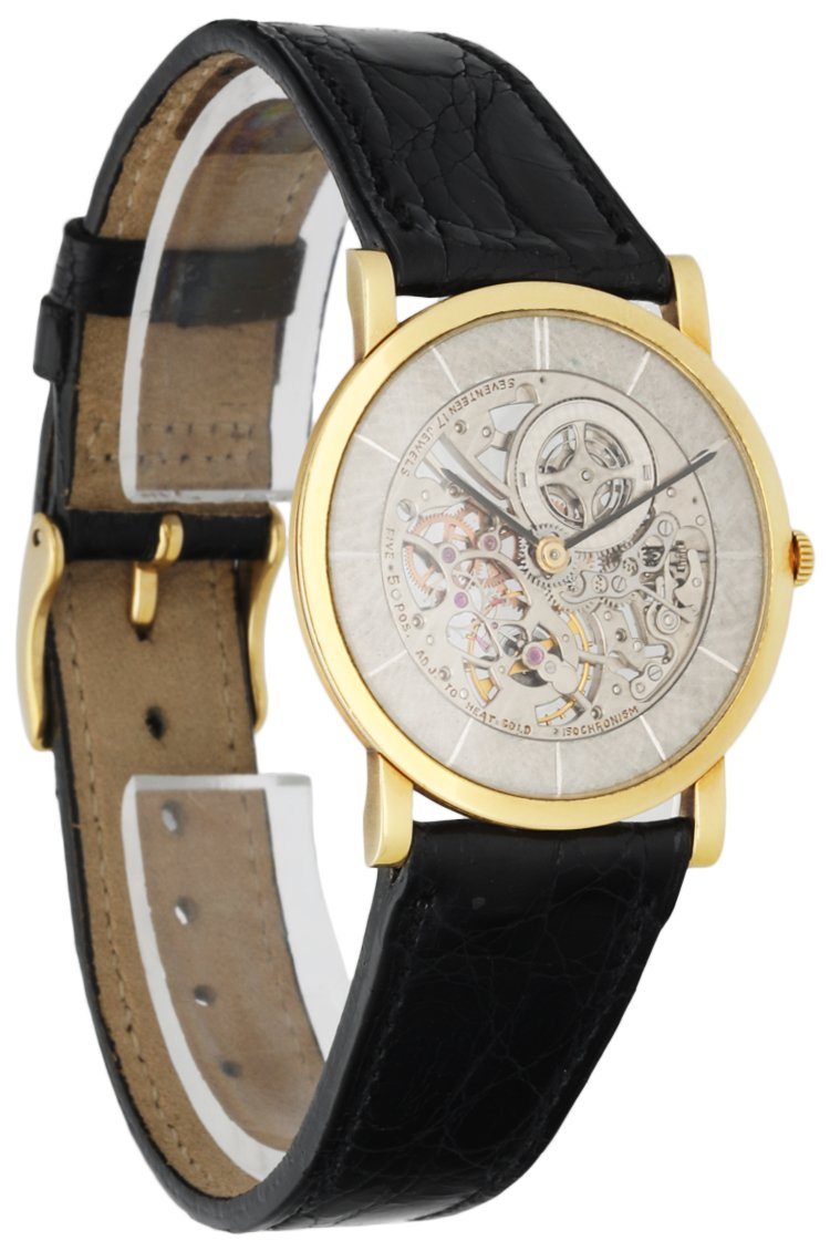 Audemars Piguet 5214 18K Yellow Gold Skeleton Dial Vintage Men's Watch