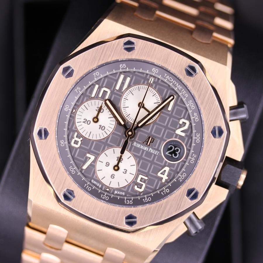 Audemars Piguet "Brick" Royal Oak Offshore Chronograph 42mm 26470OR Grey Dial Pre-Owned