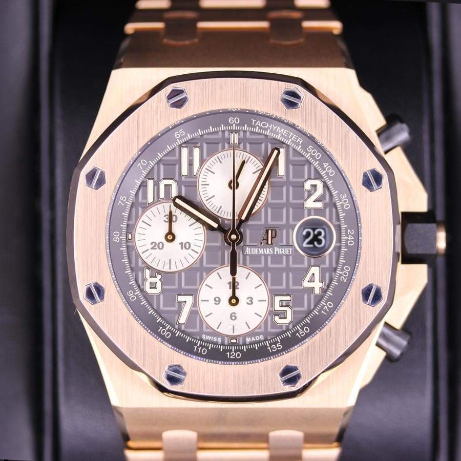 Audemars Piguet "Brick" Royal Oak Offshore Chronograph 42mm 26470OR Grey Dial Pre-Owned