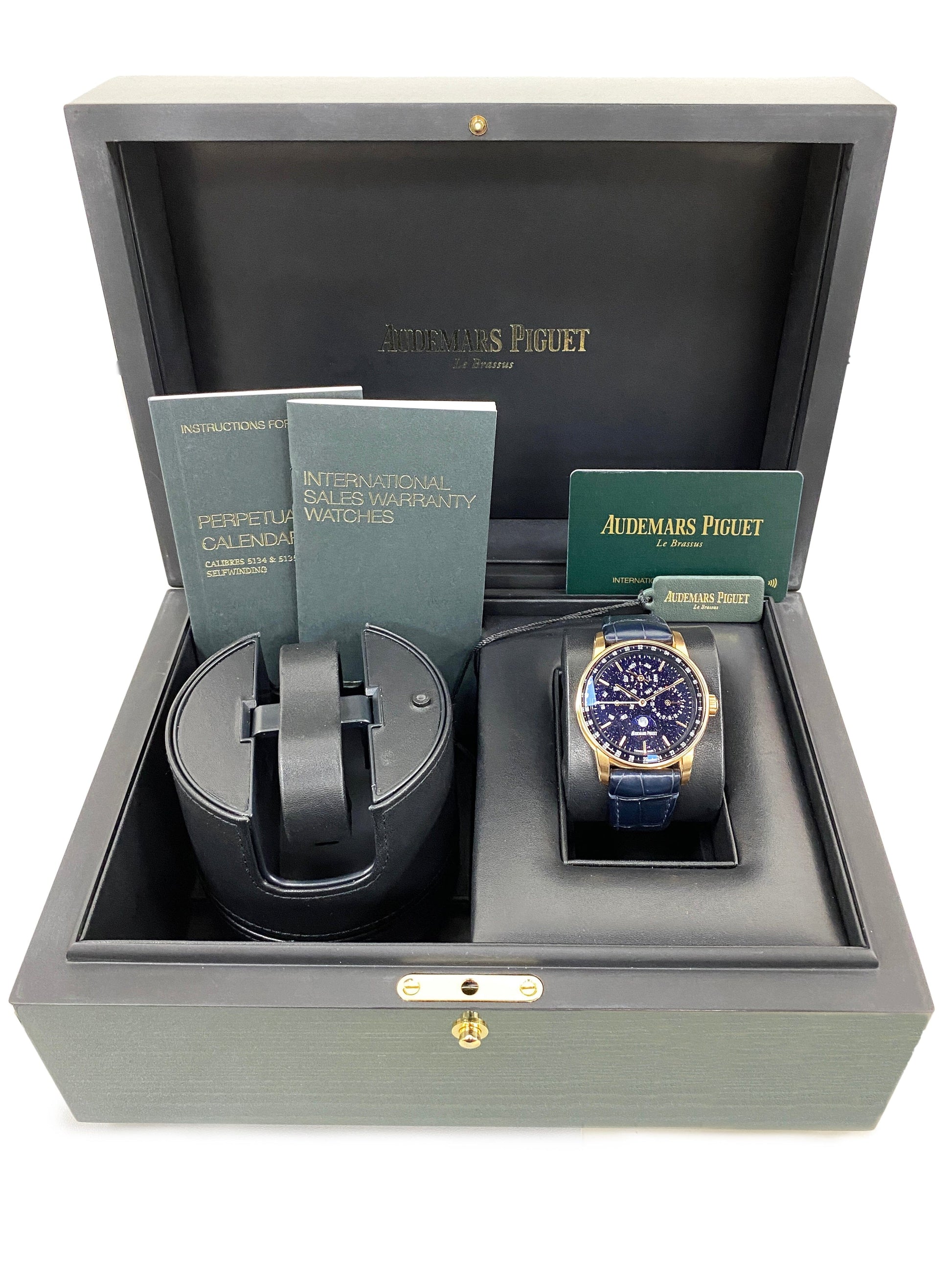 Audemars Piguet Code 11.59 26394OR Blue Dial Mens Watch Box Papers