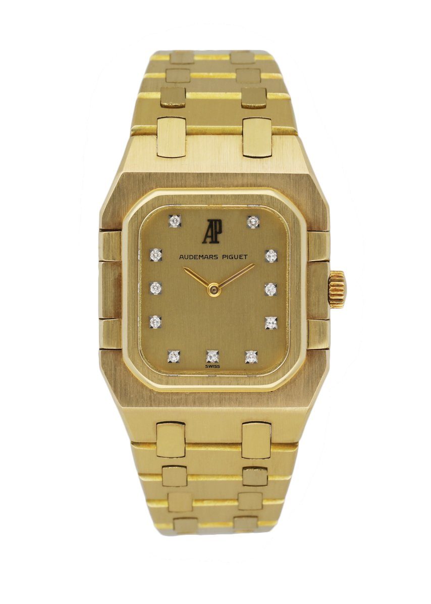 Audemars Piguet 18K Yellow Gold & Diamond Dial Ladies Watch