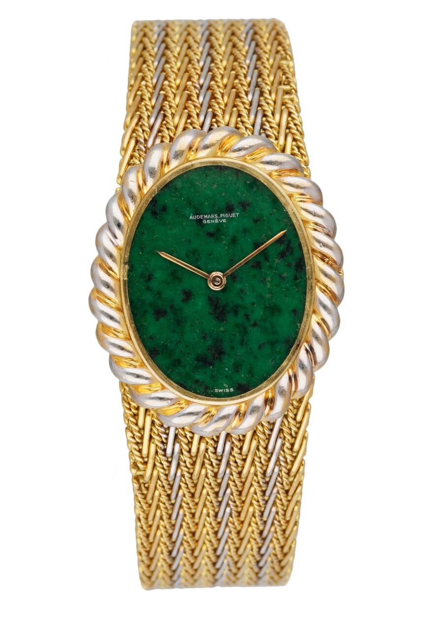 Audemars Piguet Jade Dial 18K Yellow Gold Ladies Watch