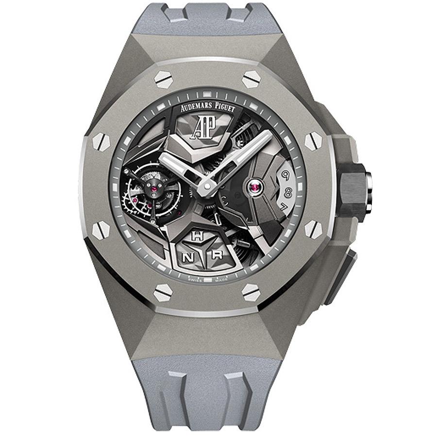 Audemars Piguet Limited Edition Royal Oak Concept Flying Tourbillon GMT 44mm 26589TI Openworked Dial