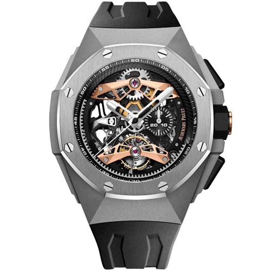 Audemars Piguet Limited Edition Royal Oak Concept Tourbillon Chronograph 44mm 26612TI Openworked Dial