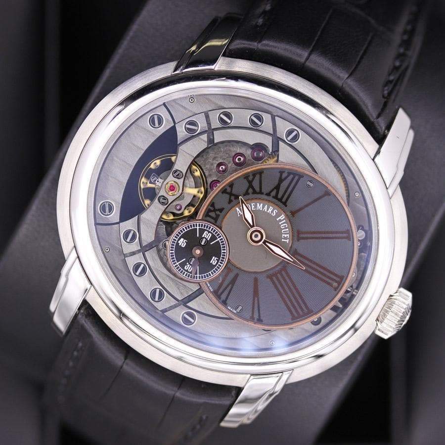 Audemars Piguet Millenary 4104 47mm 15350ST Black/Openworked Dial Pre-Owned