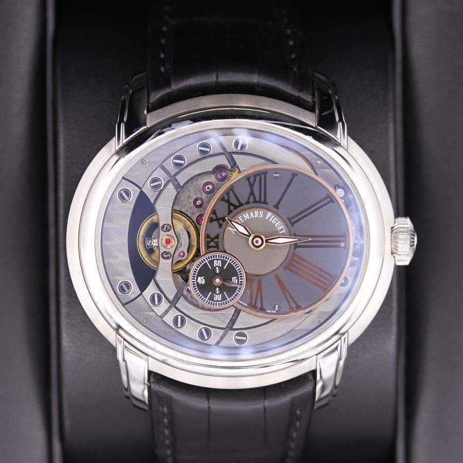 Audemars Piguet Millenary 4104 47mm 15350ST Black/Openworked Dial Pre-Owned