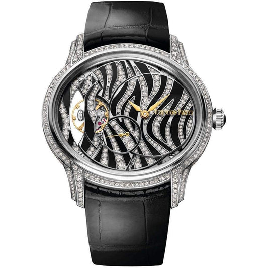 Audemars Piguet Millenary Hand-Wound 39mm 77249BC Black/Diamond Dial