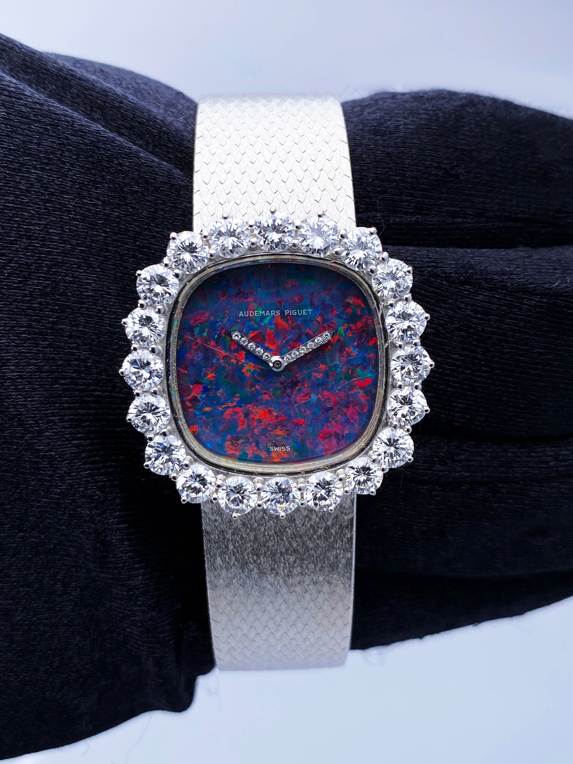 Audemars Piguet Opal Dial Diamond Bezel Ladies Watch