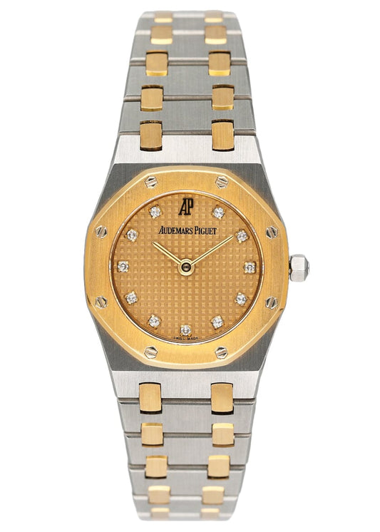 Audemars Piguet Royal Diamond Champagne Dial Two-Tone Ladies Watch