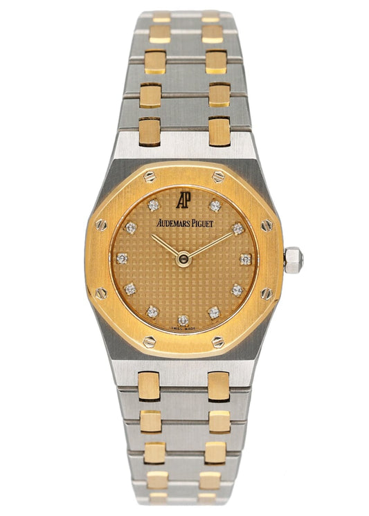 Audemars Piguet Royal Diamond Champagne Dial Two-Tone Ladies Watch