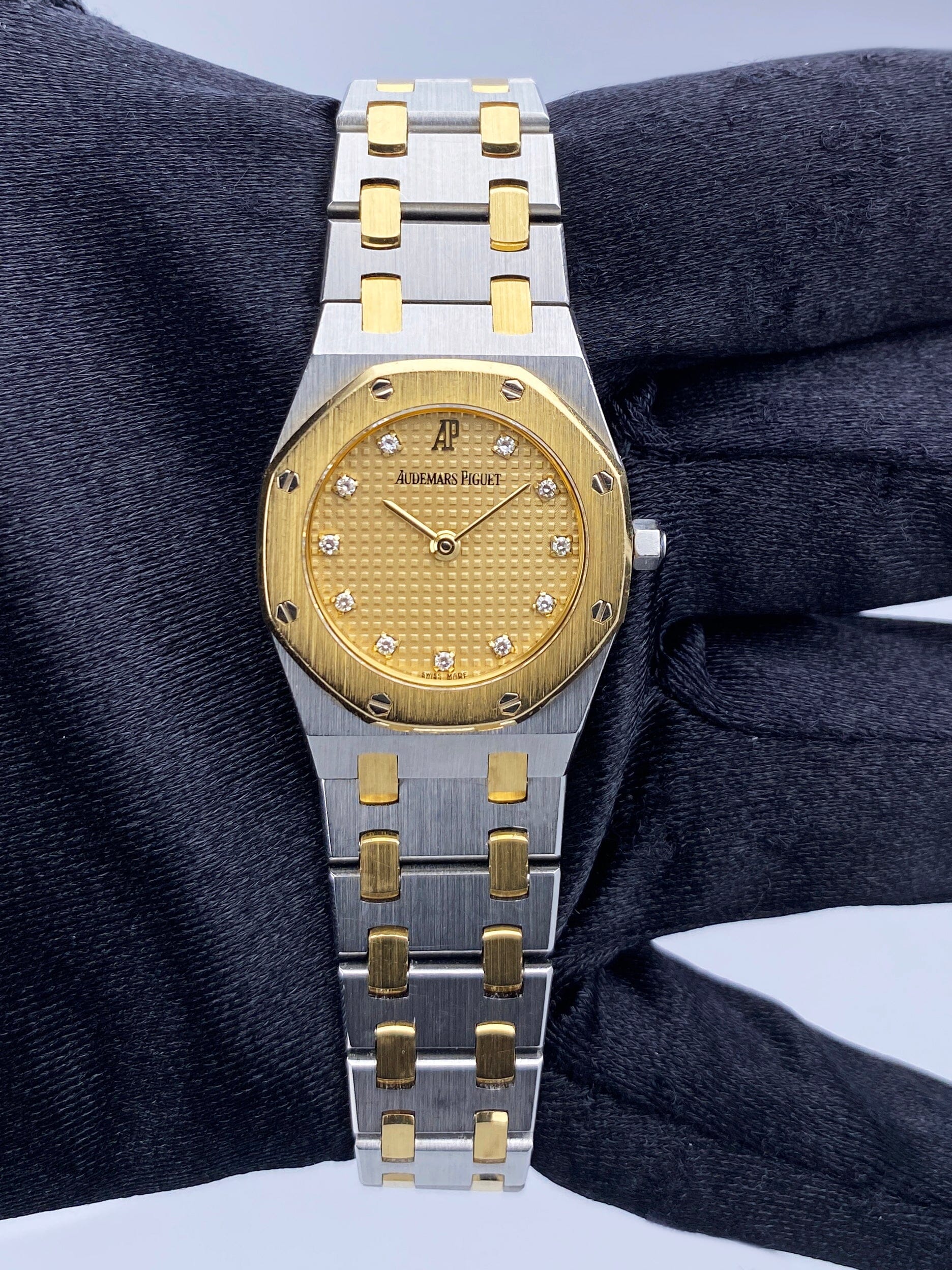 Audemars Piguet Royal Diamond Champagne Dial Two-Tone Ladies Watch