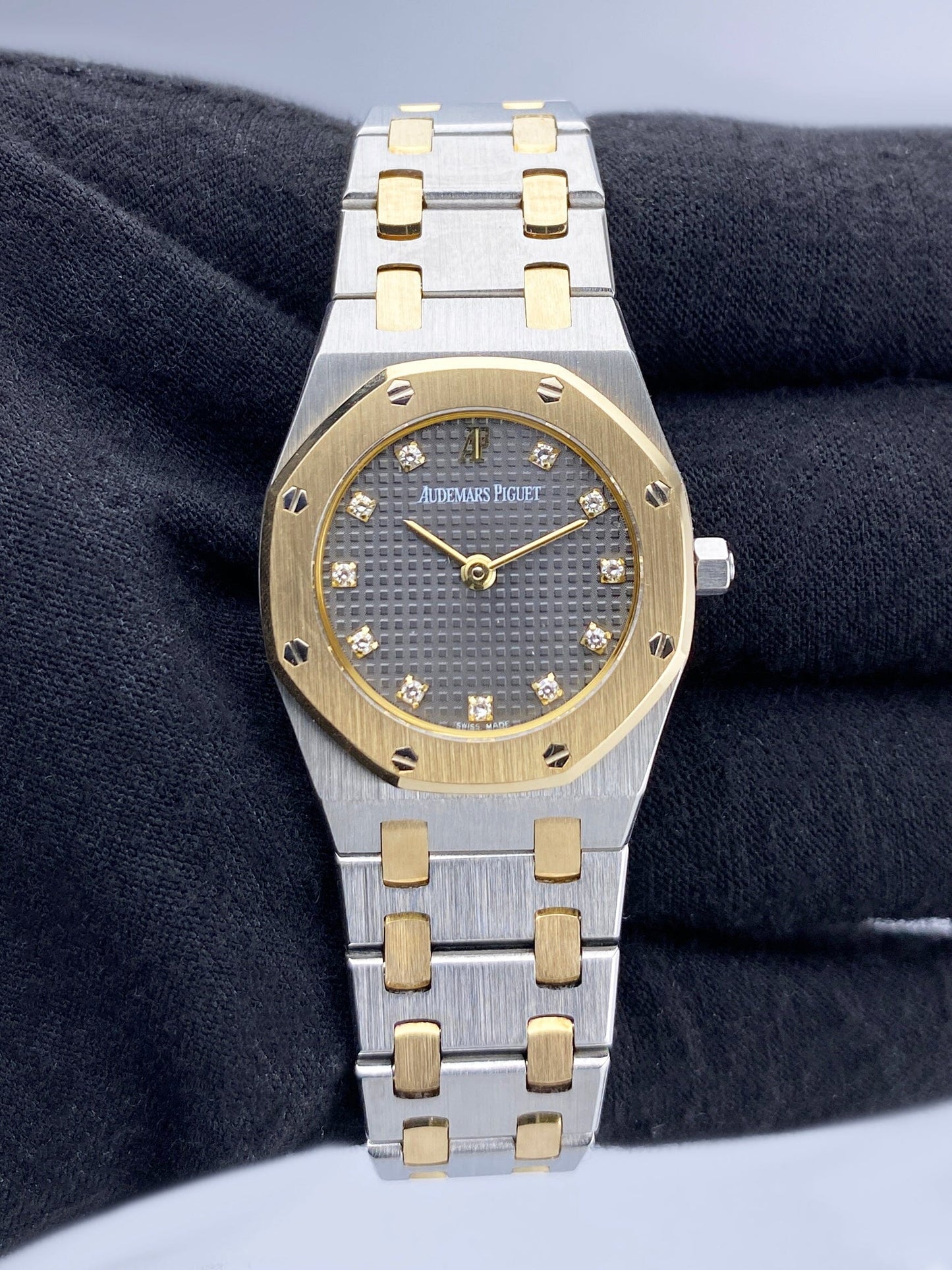 Audemars Piguet Royal Diamond Gray Dial Two-Tone Ladies Watch