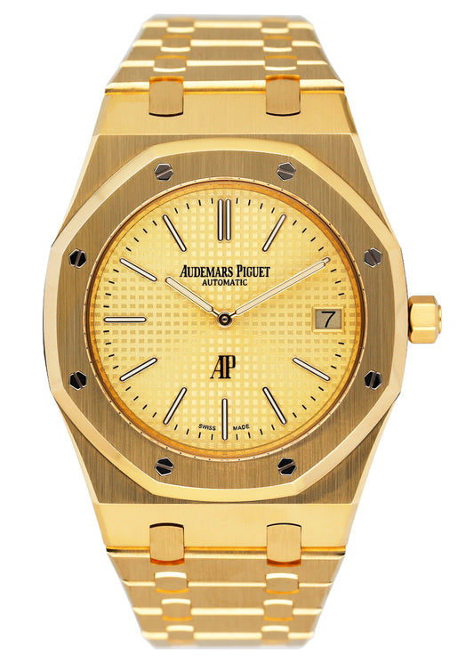 Audemars Piguet Royal Oak 15202BA 18K Yellow Gold Mens Watch Box/Papers