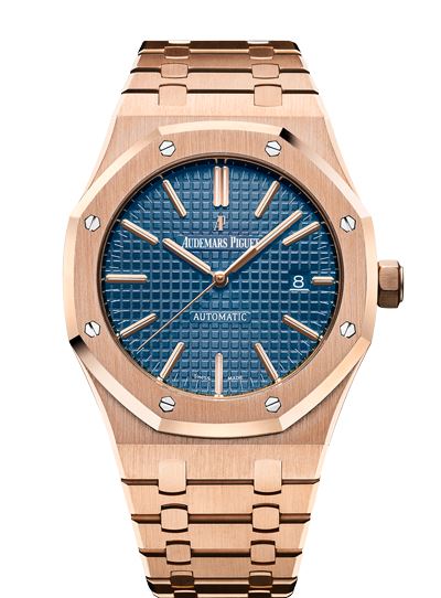 Audemars Piguet Royal Oak 15400OR.OO.1220OR.03 18k Pink Gold Mens Watch Box & Papers