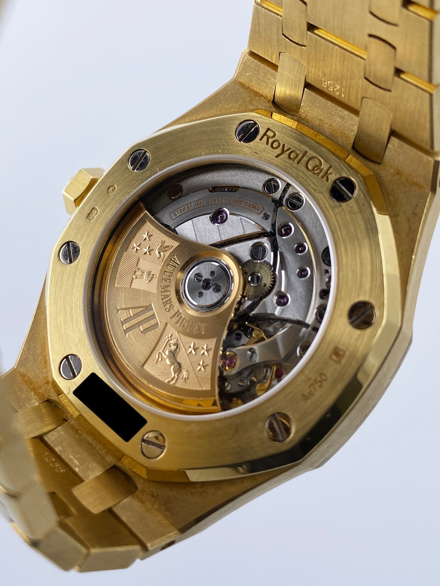 Audemars Piguet Royal Oak 15450BA Blue Dial 18K Yellow Gold Papers