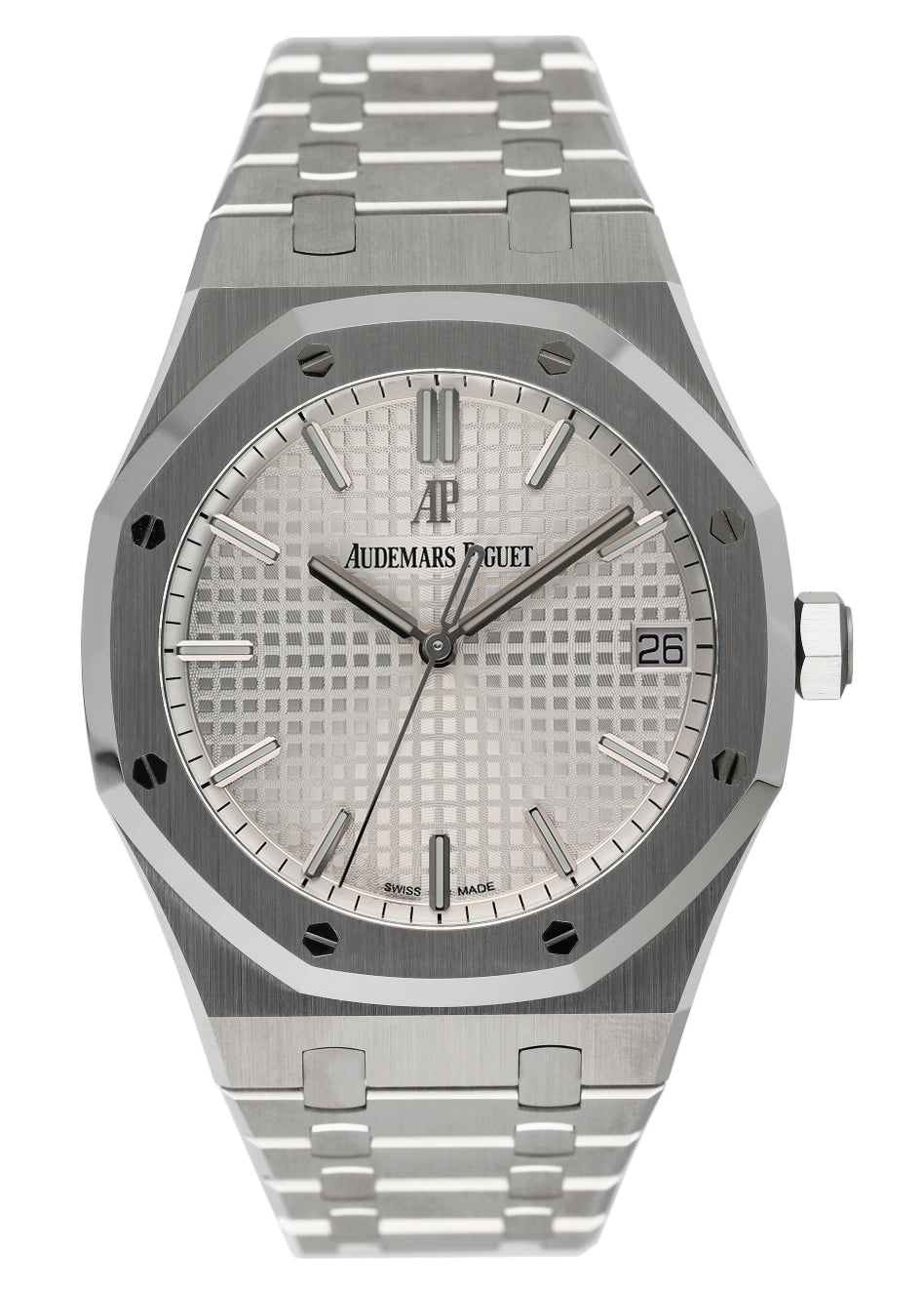 Audemars Piguet Royal Oak 15500ST Silver Dial Mens Watch Box Papers