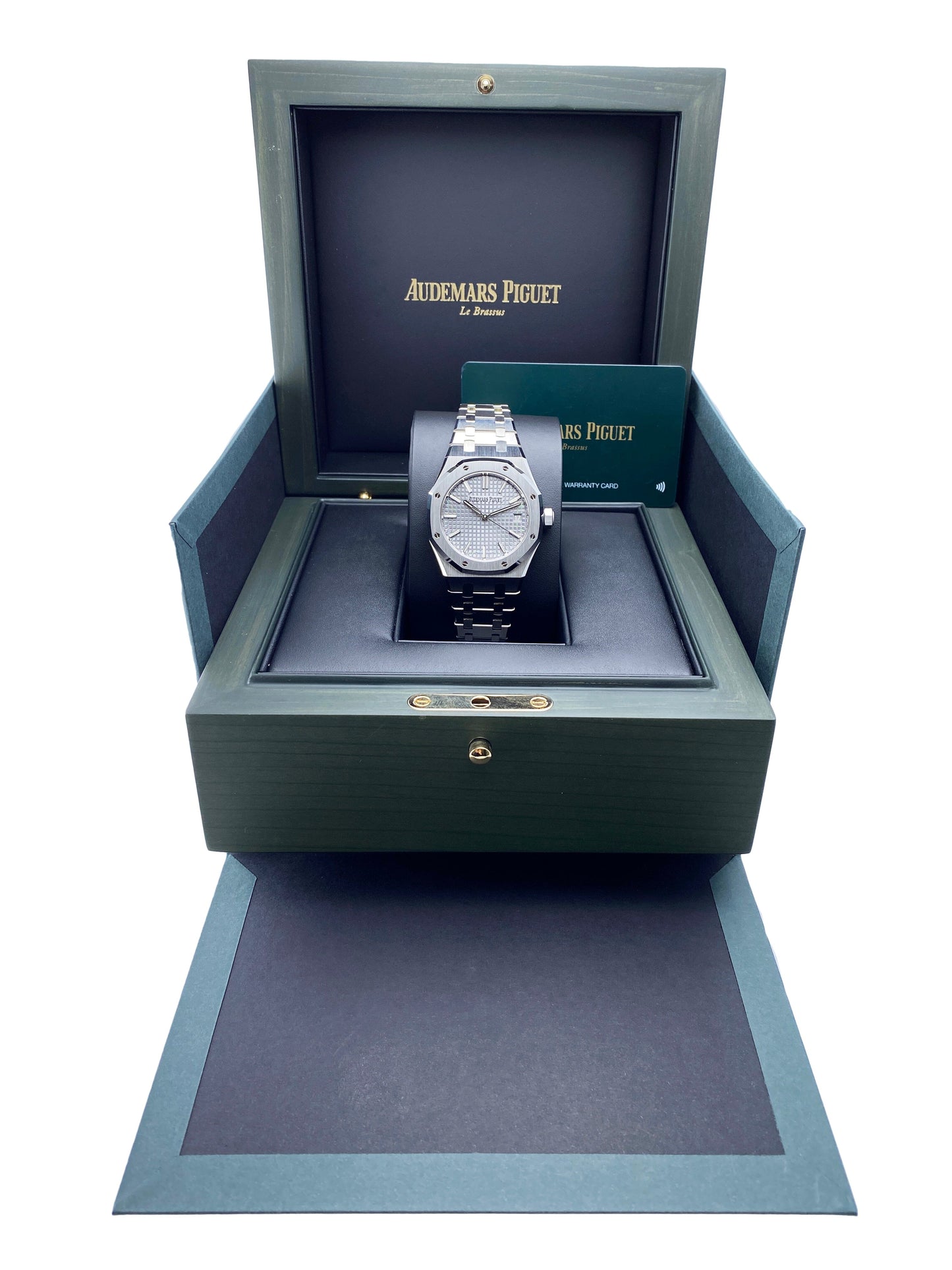 Audemars Piguet Royal Oak 15550ST Gray Dial Mens Watch Box Papers