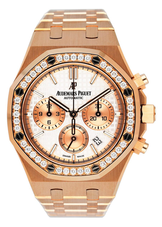 Audemars Piguet Royal Oak 26315OR Diamond Rose Gold Watch Box Paper