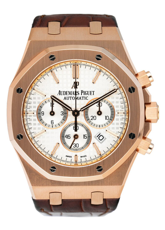 Audemars Piguet Royal Oak 26320OR 18K Rose Gold Chronograph Mens Watch