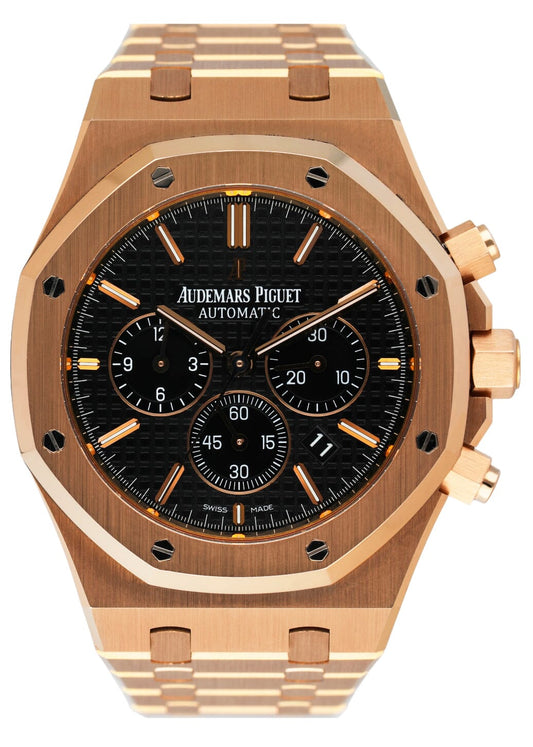 Audemars Piguet Royal Oak 26320OR 18K Rose Gold Chronograph Mens Watch