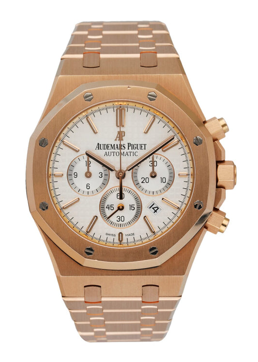 Audemars Piguet Royal Oak 26320OR 18K Rose Gold Chronograph Mens Watch