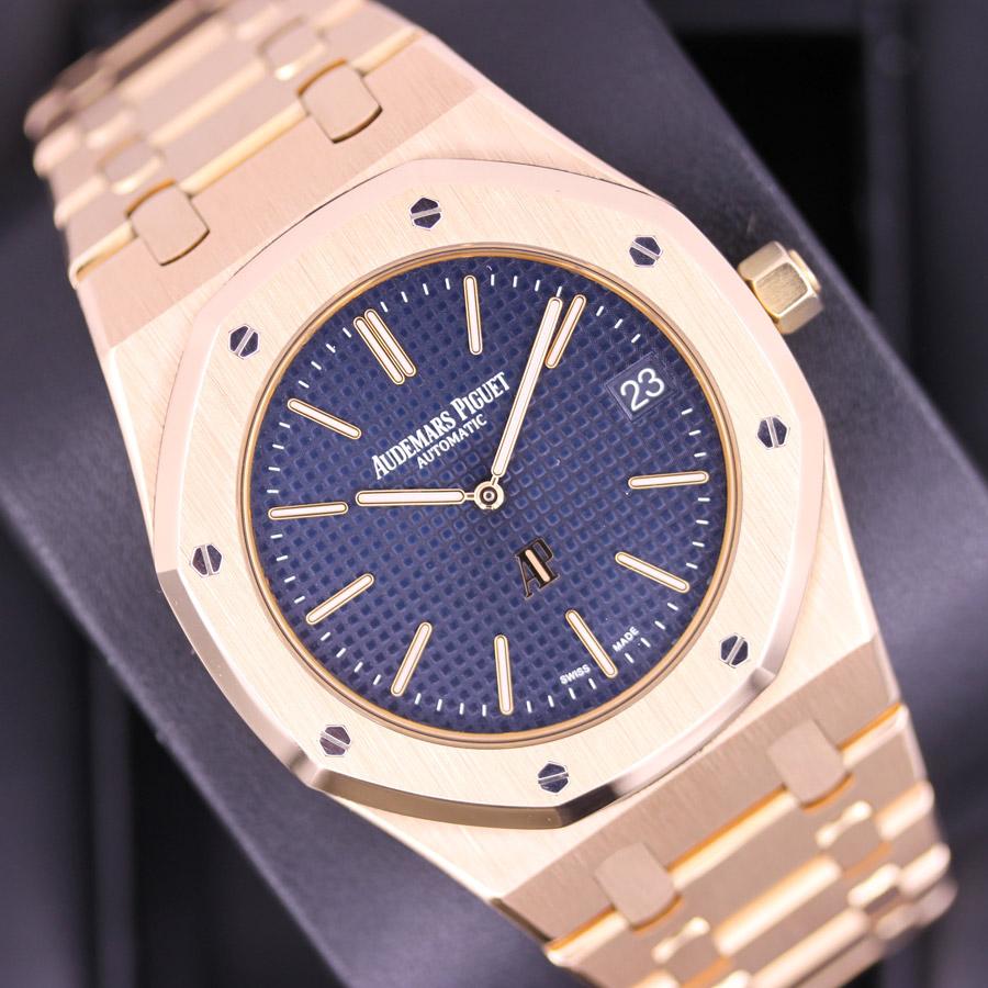 Audemars Piguet Royal Oak "Jumbo" Extra-Thin 39mm 15202OR Blue Dial Pre-Owned