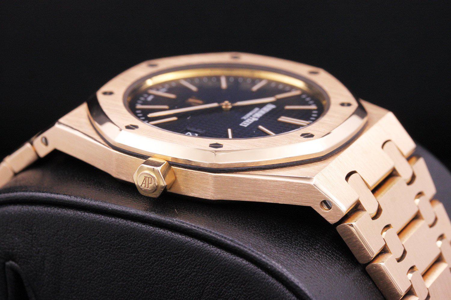 Audemars Piguet Royal Oak "Jumbo" Extra-Thin 39mm 15202OR Blue Dial Pre-Owned