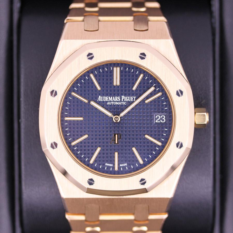 Audemars Piguet Royal Oak "Jumbo" Extra-Thin 39mm 15202OR Blue Dial Pre-Owned