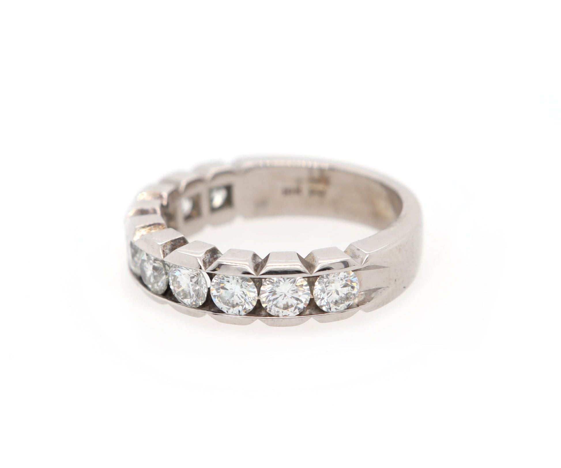 1.50ctw Round Diamond Channel Set Band Ring in 18K