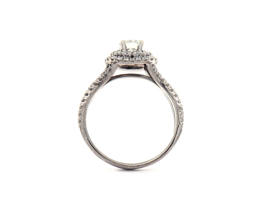 1.79ctw Round Diamond Double Frame Engagement Ring in 14K